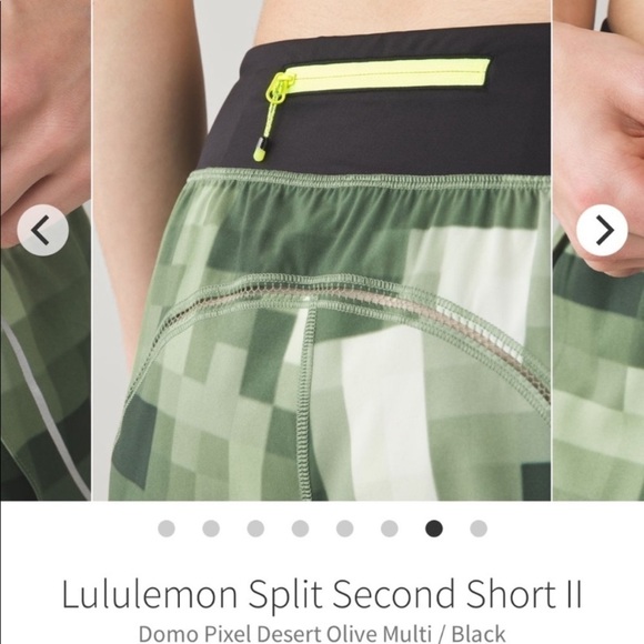 Lulu Split Second Speed Short Desert Olive Camo Black - Picture 6 of 16